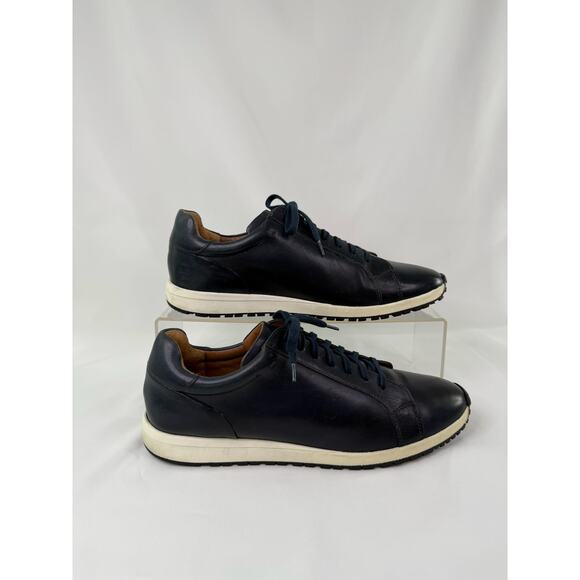 Bacco Bucci Sheepskin sneakers - navy size 11.5 - Picture 1 of 8